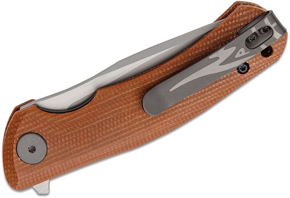 Petrified Fish PF949X Warrior Sand blasting K110 khaki Micarta PF949XKM - KNIFESTOCK