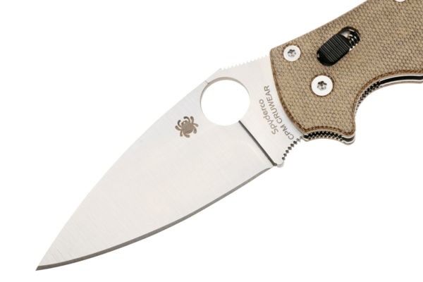 Spyderco Manix 2 Brown Canvas Micarta CPM CRU-WEAR Reveal 14 C101MPCW2 - KNIFESTOCK