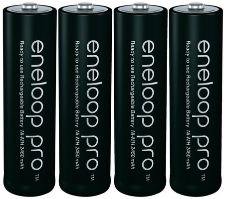 Panasonic Eneloop Pro oplaadbare AA 2500mAh blister 4 BK-3HCDE/4BE - KNIFESTOCK