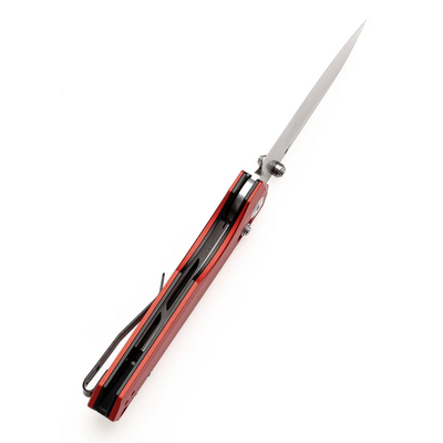 TENABLE KNIVES Beaver Stonewashed Nitro-V 0.125&#039;&#039;/3.2mm Dark Red Anodized Aluminum T1105V3 - KNIFESTOCK