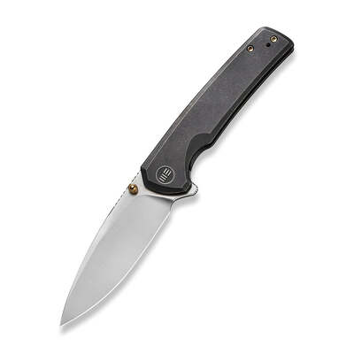 WE Subjugator Black Titanium Handle Satin Finished CPM 20CV Blade WE21014C-2 - KNIFESTOCK