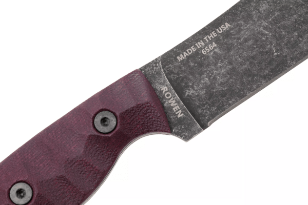 ESEE Knives ESEE JAMES GIBSON 5 NESSMUK, manches en Micarta Linen sculpté bordeaux - KNIFESTOCK