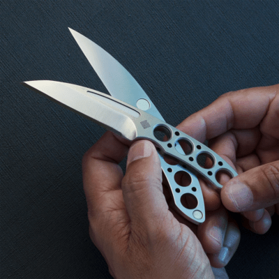 Ocaso Duo Desk Knife Wharncliffe w/stand 80DKW - KNIFESTOCK