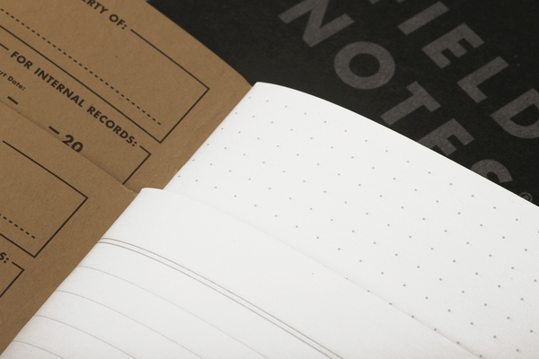 Field Notes Pitch Black Dot-Graph Memo Book 3-Pack FN-33 - KNIFESTOCK