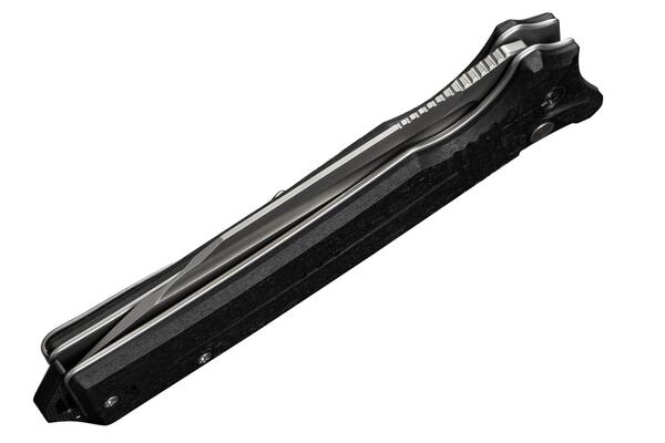 Civivi Neurohaptic CIVIVI Manico in G10 Nero ShreddedLama in Nitro-V Stonewashed - KNIFESTOCK