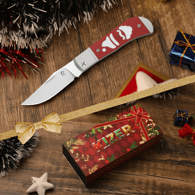 Kizer Trestle 14C28N Aluminium &amp; G10 -  Xmas edition - KNIFESTOCK