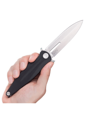 ANV Knives Z400 - SLEIPNER, LINER LOCK, G10 BLACK, PLAIN EDGE ANVZ400-004 - KNIFESTOCK
