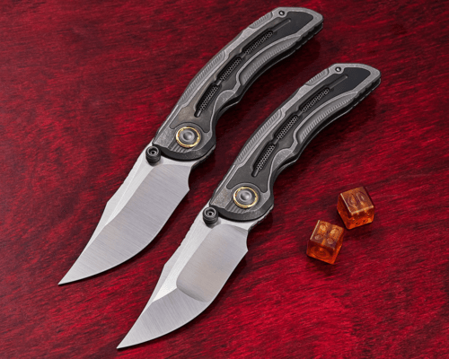 Kizer SLIVER WING (Limited version) S90V Satin Titanium Handles ZX-FK01A4 - KNIFESTOCK
