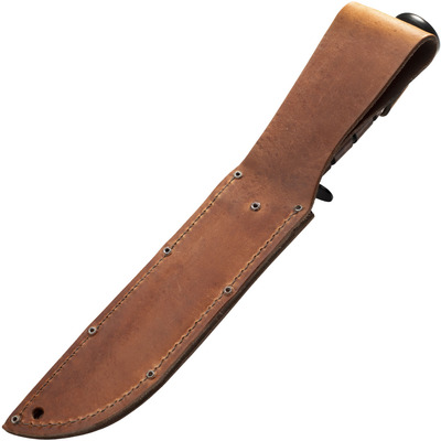 KA-BAR USMC Fixed Blade Knife Leather Sheath, serrated edge 1218 - KNIFESTOCK