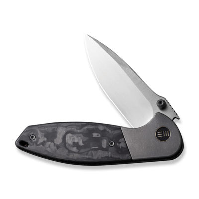 We Knife Nitro Mini Gray Titanium Handle With Marble Carbon Fiber Inlay WE22015-1 - KNIFESTOCK