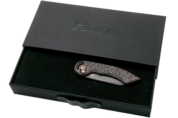 Fox Knives Radius FX-550 CFB Copper Carbon fibre Black pocket knife - KNIFESTOCK