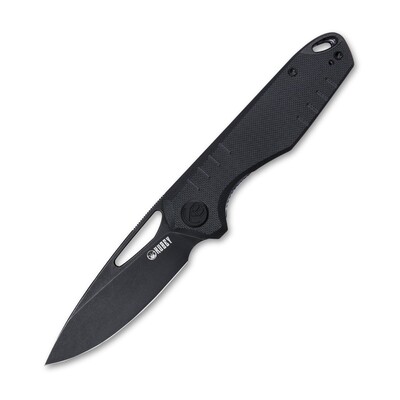 KUBEY Doris Couteau Pliant Front Flipper avec Liner Lock Manche Noir G10 KU324E - KNIFESTOCK