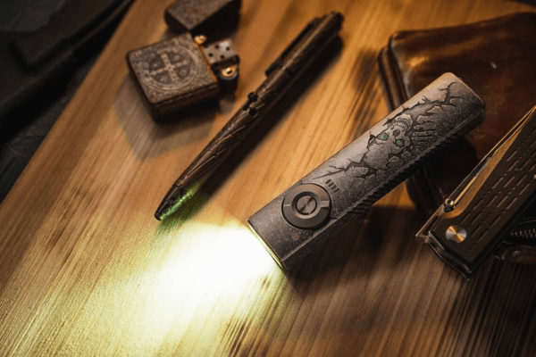 Olight Arkfeld Pro Copper Bones Limited Edition Flashlight with LED, UV Light, and Class 1R Laser - KNIFESTOCK