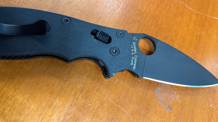 Spyderco Manix 2 G-10 Black Black Blade C101GPBBK2 - KNIFESTOCK