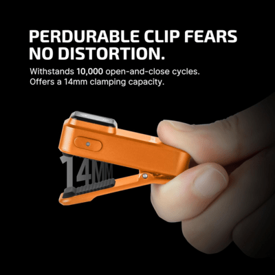 Olight Oclip Rechargeable Flashlight (Orange, 300 Lumens) - KNIFESTOCK