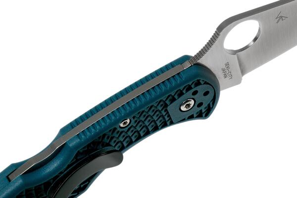 Spyderco Delica 4 Blue FRN C11FPK390 - KNIFESTOCK