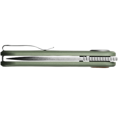 Vosteed Corgi-V 14C28N Stonewash Green Aluminum A3702 - KNIFESTOCK
