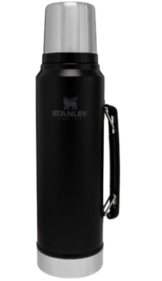 STANLEY The Legendary Classic Thermal Bottle 1.0L / 1.1QT Matte Black - KNIFESTOCK