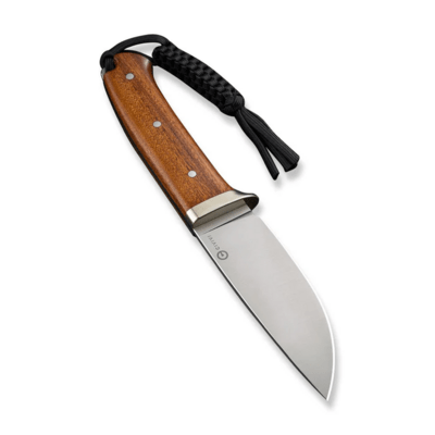 CIVIVI Cloud Peak Guibourtia Wood Handle With Nickel-Silver Guard Satin Finished Nitro-V - KNIFESTOCK