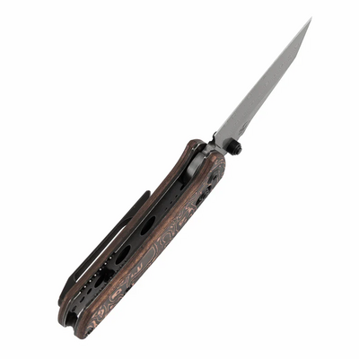 Kansept Little Main Street Damascus, Copper Carbon Fiber K2015V5 - KNIFESTOCK