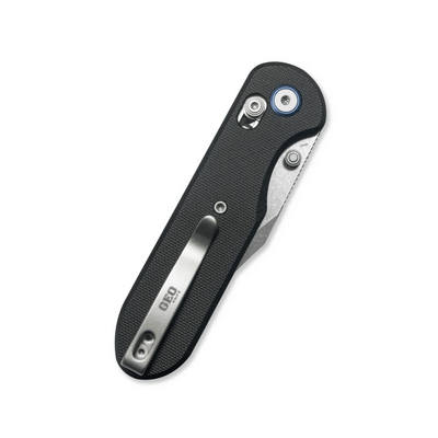 GEO Knife Ethereal Cutter SW M390 Blade Black G10 - KNIFESTOCK