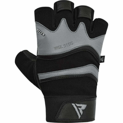 RDX GYM GLOVE LEATHER S15 GRAY XXXL - KNIFESTOCK