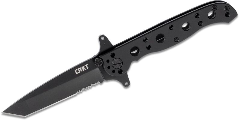 CRKT M16® - 10KSF TANTO BLACK WITH TRIPLE POINT™ SERRATIONS CR-M16-10KSF - KNIFESTOCK