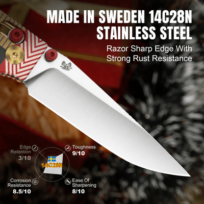 Kizer Original 2 14C28N G10 -  Xmas edition - KNIFESTOCK