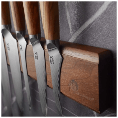 Dellinger Wooden magnetic strip (wallnut) 430x65x20mm - KNIFESTOCK