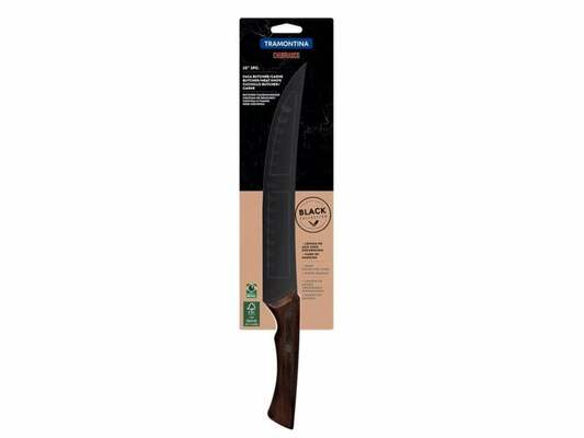 Tramontina Black FSC Butcher&#039;s Knife 25cm, Black 22841/110 - KNIFESTOCK