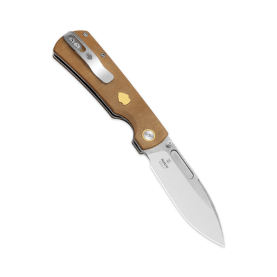 Kizer Retro | Nitro-V | Micarta &amp; Brass | - KNIFESTOCK