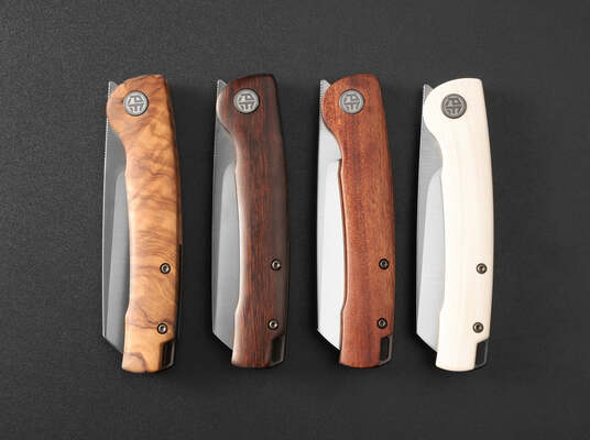 Petrified Fish PFE04 Scholar Stonewashed 154CM White G10 PFE04WW - KNIFESTOCK