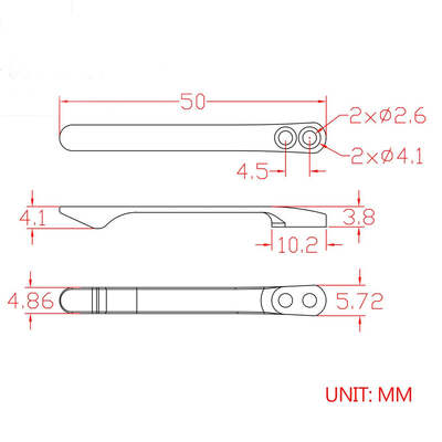 CIVIVI Titanium Pocket Clip Black T001B - KNIFESTOCK