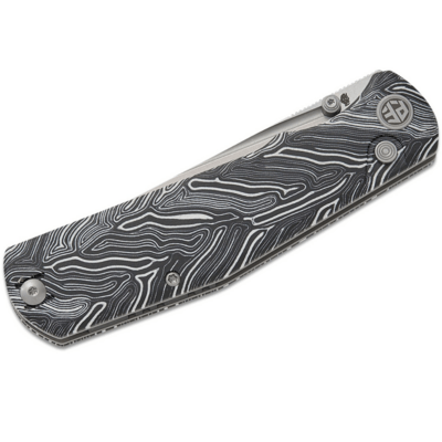 Petrified Fish PFP14Lis 10cr15comov Stonewashed White Gmascus G10 PFP14WDMW - KNIFESTOCK