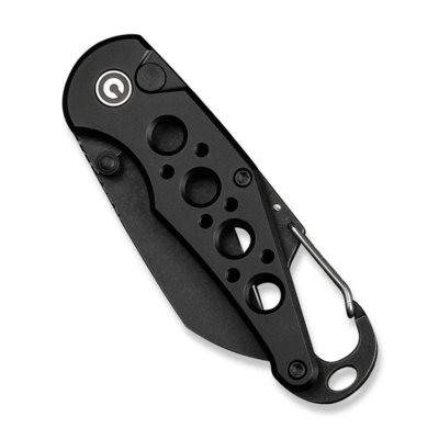 CIVIVI Black Aluminum HandleWith S/S Carabiner And Bottle OpenerBlack Stonewas - KNIFESTOCK