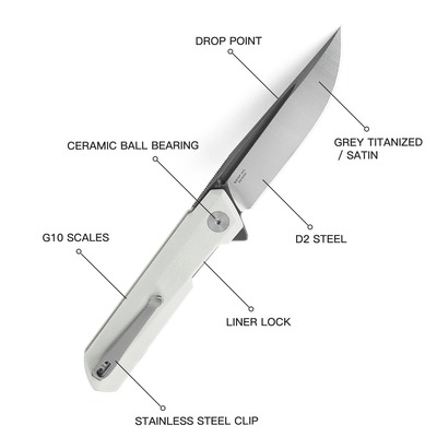 BESTECHMAN DUNDEE D2 White BMK01G - KNIFESTOCK