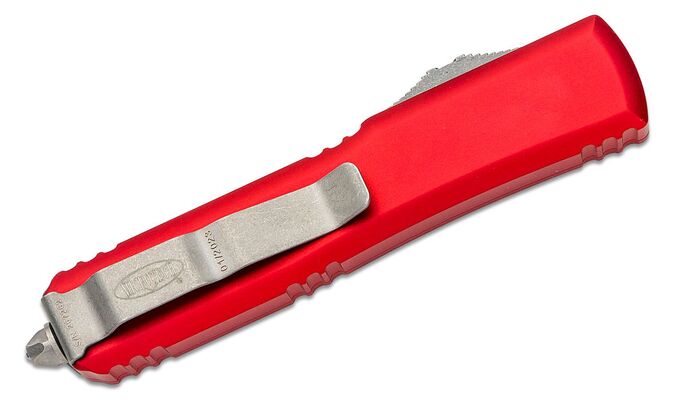 Microtech Ultratech S/E Stonewash Standard Red 121-10APRD - KNIFESTOCK