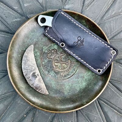 GIANT MOUSE GMF1-FS 5mm. M390 Satin Finish GM-GMF1-F-SATIN - KNIFESTOCK