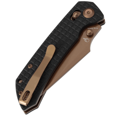 Tenable Knives Fenrir Rose Gold Coated Nitro V, Černá G10 s Frag Pattern T1034 - KNIFESTOCK