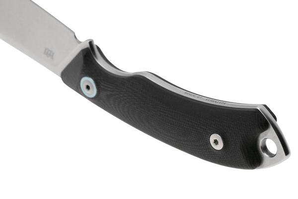 MKM POCKET TANGO 1 – MAGNACUT MUK SW Fixed bld, BLK G10 hdl, +POCKET LEATHER SHEATH - KNIFESTOCK