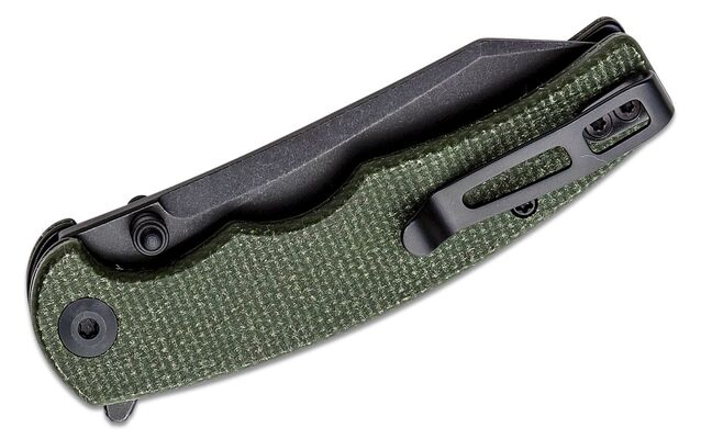 Civivi P87 Green Micarta/Black Stonewashed Nitro-V C21043-3 - KNIFESTOCK