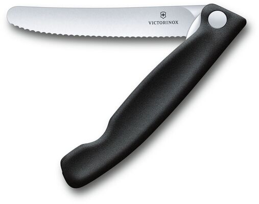 VICTORINOX 6.7833.FB SWISS CLASSIC zatvárací nôž na paradajky 11cm čierna  - KNIFESTOCK