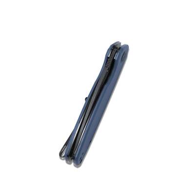 KUBEY Tityus Liner Lock Flipper Folding Knife Denium Blue G10 Handle KU322F - KNIFESTOCK