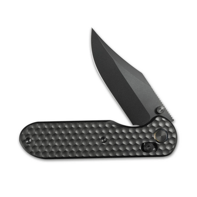 GEO Knife Ethereal Cutter Black DLC M390 Blade Black DLC Ti - KNIFESTOCK