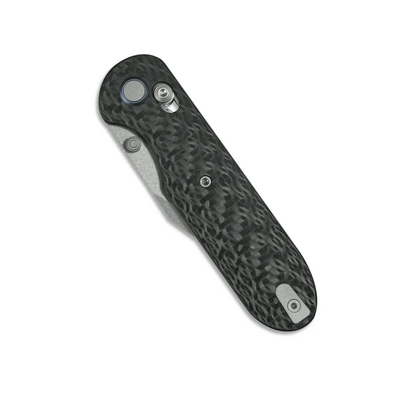 GEO Knife Ethereal Cutter SW M390 Blade Black Carbon Fiber - KNIFESTOCK
