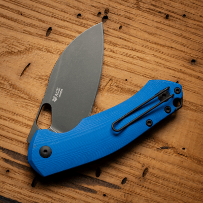 Giant Mouse ACE Biblio-XL Blue G10 / PVD Vanadis 4E BIBLIO-XL-BLUE-G10 - KNIFESTOCK