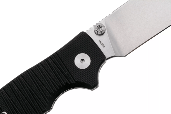 QSP Knife Kali, Button lock, 14C28N stonewashed, Black G10 QS159-B1 - KNIFESTOCK