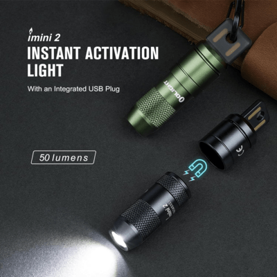 Olight iMini 2 OD Green Flashlight (50 Lumens) - KNIFESTOCK