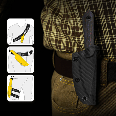 Kizer Mini Harpoon S45VN Fat Carbon - KNIFESTOCK