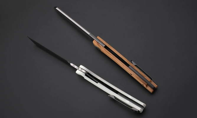 Petrified Fish PFE04 Scholar Stonewashed 154CM White G10 PFE04WW - KNIFESTOCK